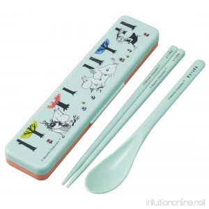 [The Moomins] [CCS3SA] Dishwasher Safe/Sound Of Switching from one/Combination Set/Chopsticks 18 cm (Forest) [381089] - B075SX4DHT